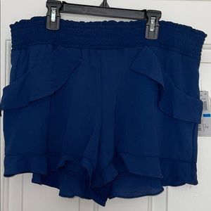 Navy blue swing shorts